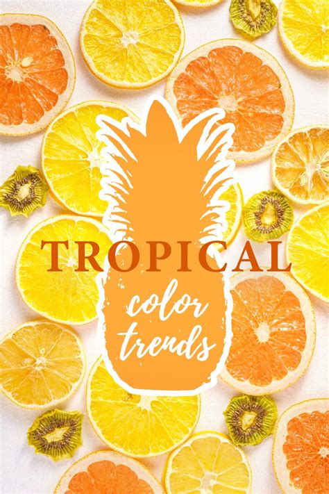 2020 Tropical Color Home Decor Ideas Orange And Yellow Color Palettes