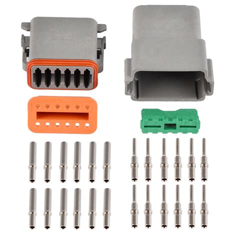 Msd 8186 Deutsch Dt 12 Pin Connector Kit 18 16 Ga W12p Dt06 12s Solid
