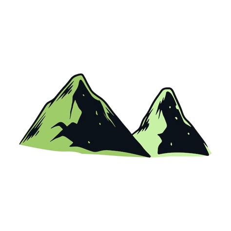 Premium Vector Mountain Illustration Vector