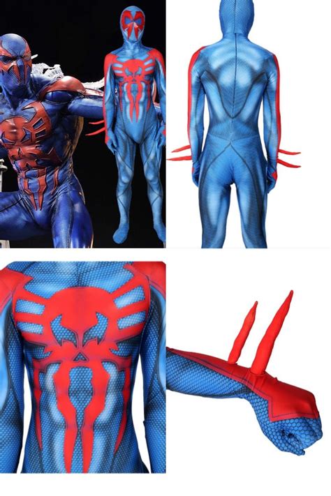 spider man 2099 miguel o hara cosplay costume into the spider verse takerlama spiderman