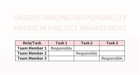 Understanding Responsibility Matrix In Project Management Excel
