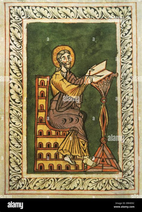 Medieval Painting O St John The Evangelist 12th Century Swabian