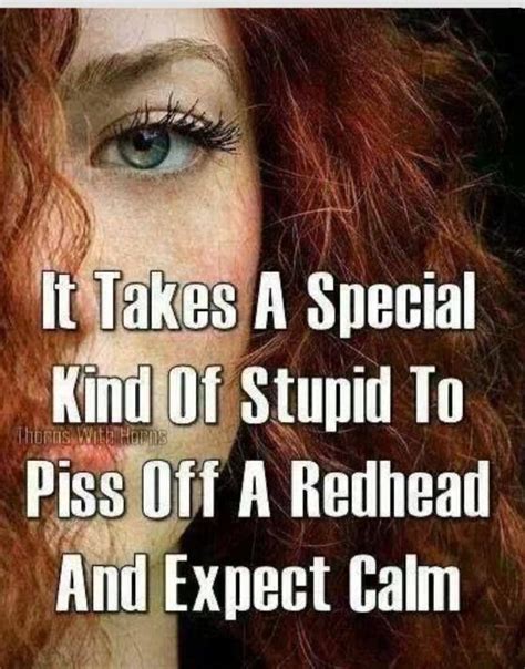 It Takes A Special Kind Of Stupid Redhead Quotes Redhead Facts Redhead