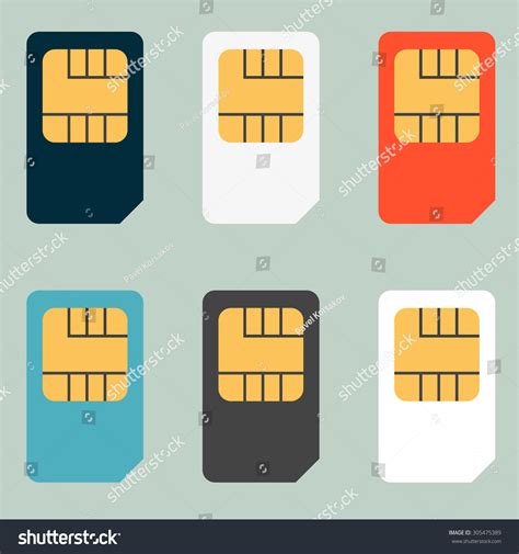 Sim Cards Mobile Phones Mobile Wireless Stock Vector Royalty Free