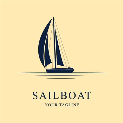 Sail Boat Vector Logo Template Concept Illustration Ship Sign