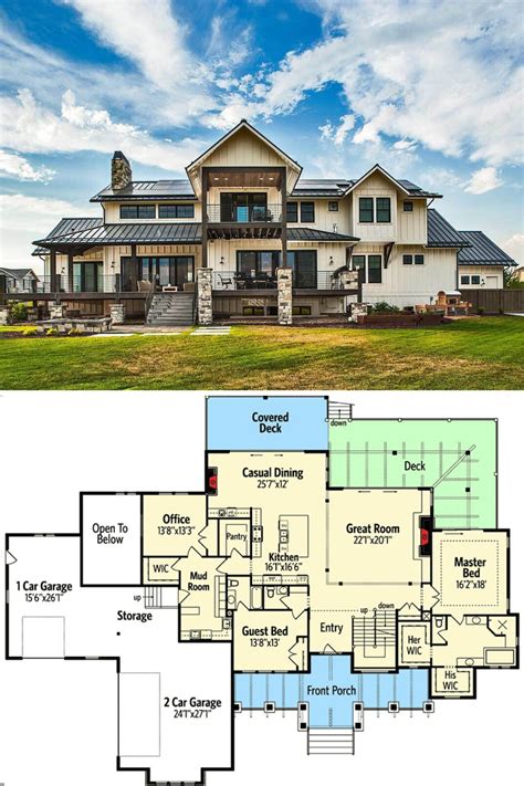 Large House Plans Modern House Floor Plans Two Story House Plans