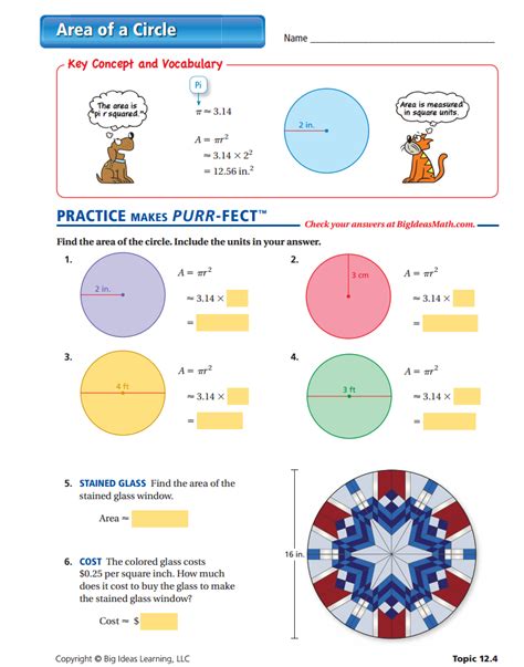 Identifying Parts Of A Circle Worksheets