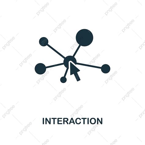 Interaction Icon Interactive Vector Symbol Click Background Perfect