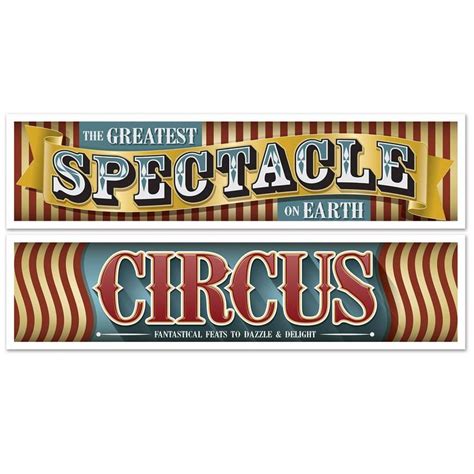 vintage circus party banner decor circus party circus party etsy
