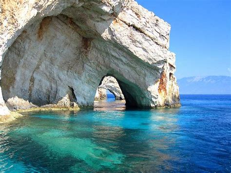 Limestone Sea Arches Zakynthos Greece Inspiration