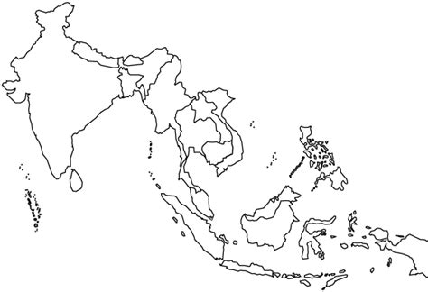 Blank Map Of South Asia