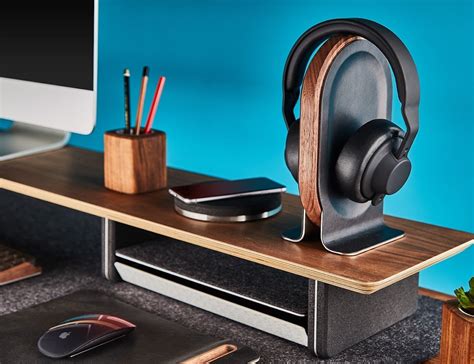 This Wood And Leather Headphone Stand Is Unlike Any Youve Ever Seen