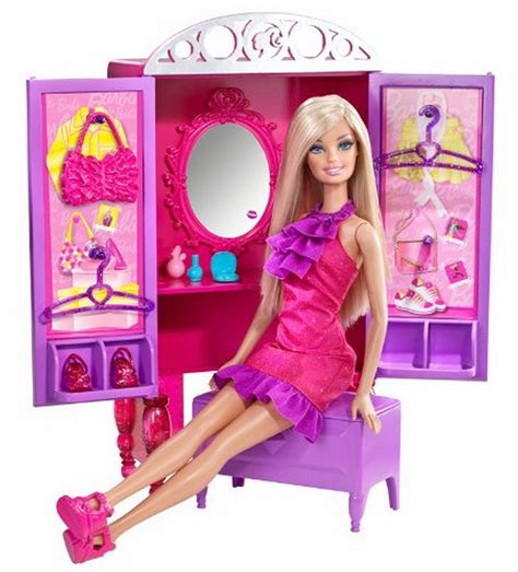 Barbie Dress-Up To Make-Up Closet and Barbie Doll With ...