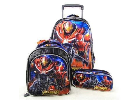 Mochila Com Rodinhas Escolar Xeryus Avengers Armored 7490 Com O Melhor