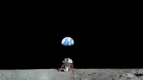 Astronaut Black Earth Landing Moon Nasa Planet Planets Space