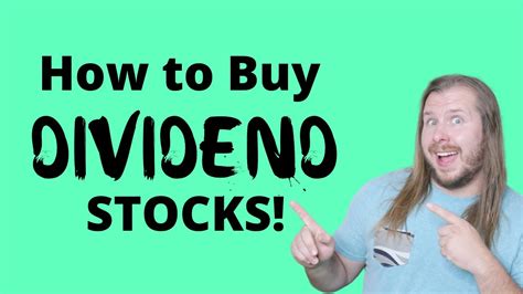 How To Buy Dividend Stocks Youtube