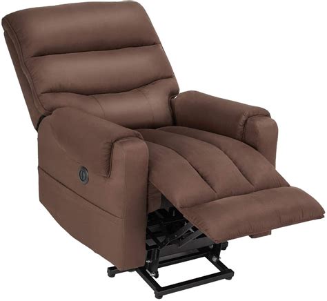 esright power lift recliner for elderly lift chair with heated vibration massage brown homrest
