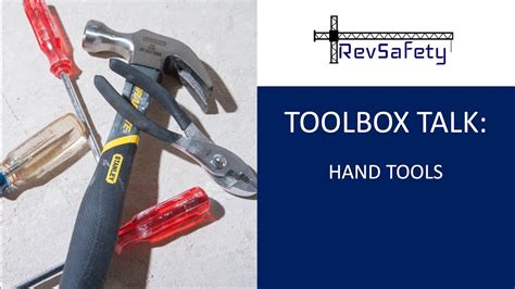 Toolbox Talk Hand Tools Youtube