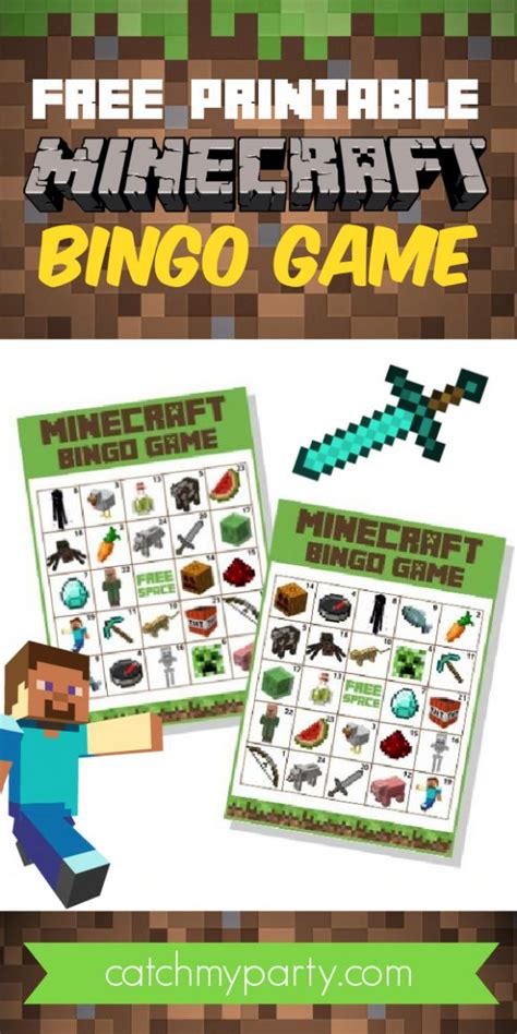 Free Printable Minecraft Bingo Cards Free Printable