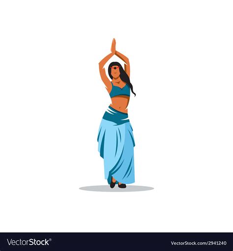 Belly Dance Girl Sign Royalty Free Vector Image