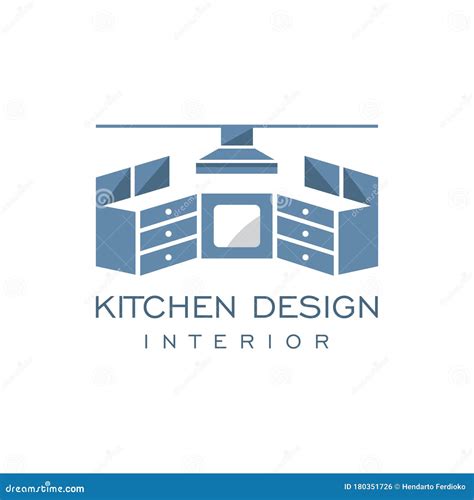 Cabinet Furniture Kitchen Interior Graphic Vector Logo Design CartoonDealer Com