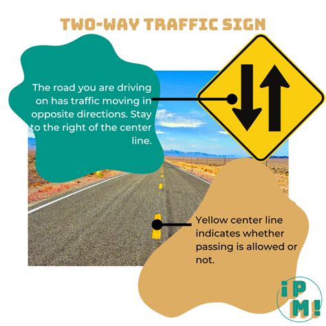 Two Way Traffic Sign Meanings And Examples For The Dmv Written Test