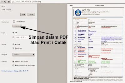 Cara Cetak Atau Print Lembar Gosip Gtk Online