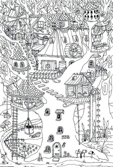 Printable gingerbread house coloring pages for kids for theotix. Treehouse Coloring Pages - Best Coloring Pages For Kids ...