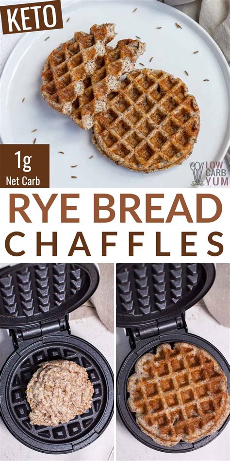 The best keto bread recipe around with delicious yeasty aroma. Easy Keto Rye Bread Chaffles Recipe | Low Carb Yum