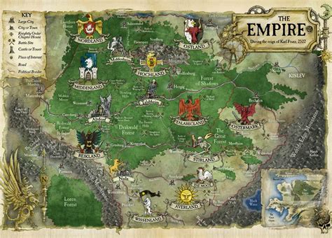 Warhammer Mapa świata Mapa