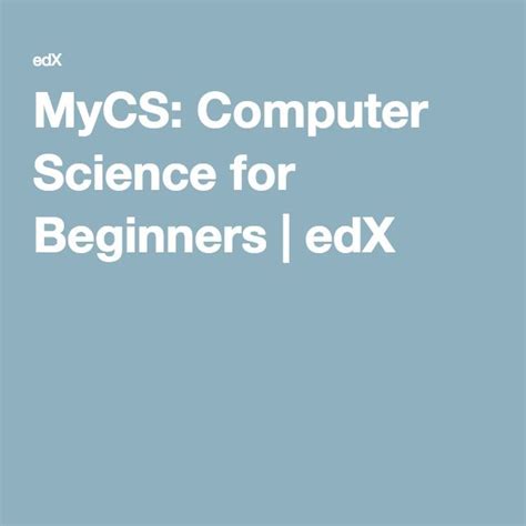 The computer orthoptics cvs program was used for this study. MyCS: Computer Science for Beginners | Computer science ...