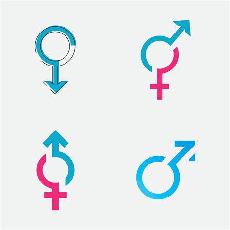 Gender Symbol Logo Of Sex And Equality Of Males And Females Vector Illustration 2581761 Vector