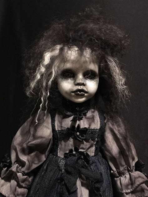 Gothic Girl Ghost Haunted Ooak Assemblage Art Porcelain Doll Zombie G Taylor Ebay Haunted