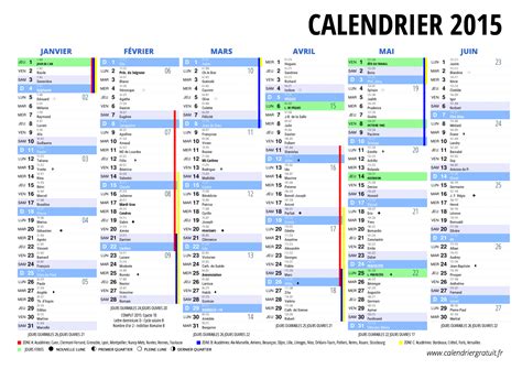 Calendrier 2015