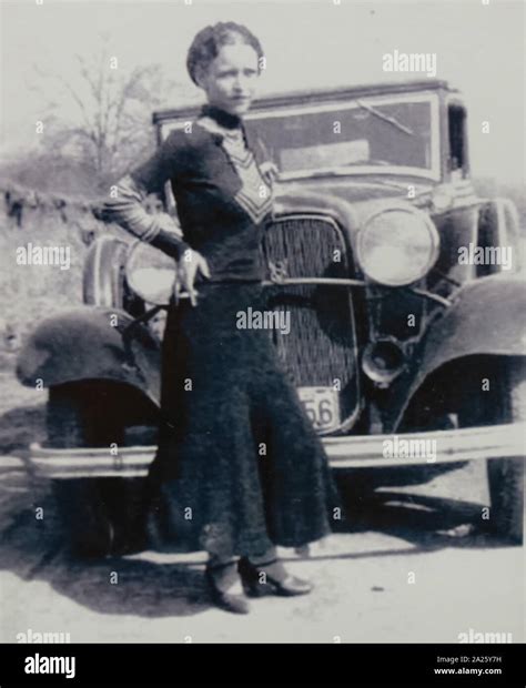 A Photograph Of Bonnie Parker Bonnie Elizabeth Parker 1910 1934 And