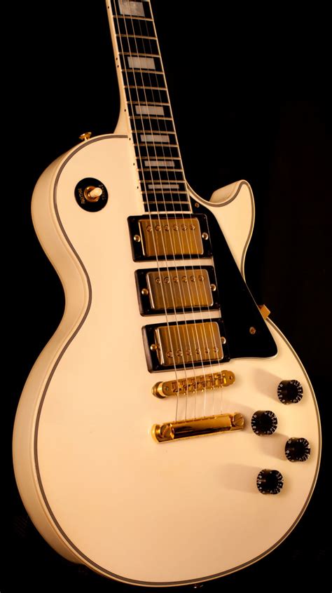 Gibson Les Paul Custom White 3 Pickups 1988 Gitarren Total