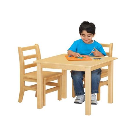 Clever cubby holes built into this table and chairs mean things stay where the littlies play! Kindergarten Furniture Set | Kids study, Jonti-craft, Kids ...