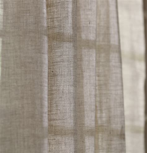 Buy Linen Sheer Fabric Oyester Grey Thoppia
