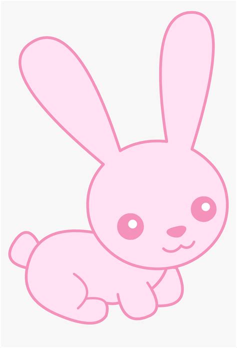 Cute Pink Baby Free Baby Pink Bunny Cartoon Hd Png Download