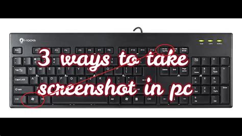 3 Ways To Take Screenshots In Your Pc Youtube