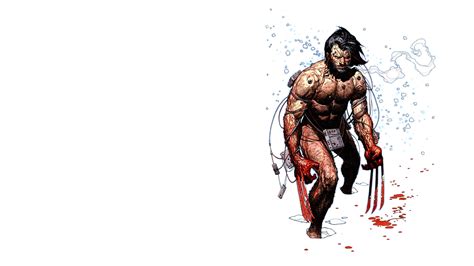 Download Wallpaper For 1024x600 Resolution White Blood Wolverine Hd