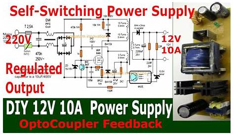 How to make a 12V 10A Regulated Switching Power Supply - YouTube