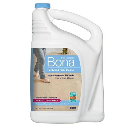 Bona Free And Simple 128 Fl Oz Hardwood Floor Cleaner At