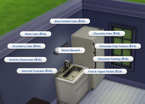 Mod The Sims Custom Food Interactions Update 20th January 2024