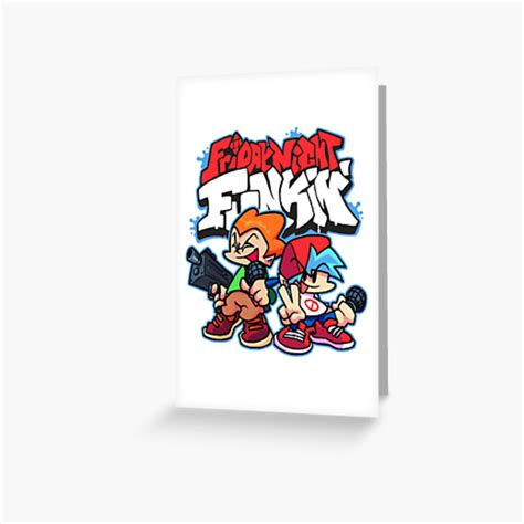 Friday Night Funkin Duo Fnf Greeting Card For Sale By Sewaldtwzetesm