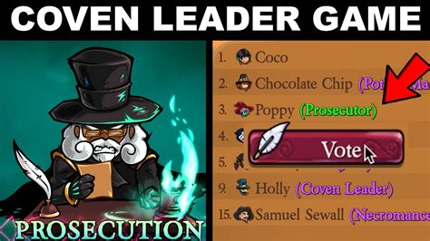 Town Of Salem 2 Fast Vote The Prosecutor Coven Leader Gameplay