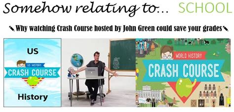 Crash Course By John Green Will Save You Grades Crash Course Crash