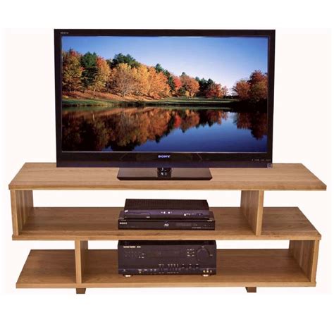 Contemporary Style Tv Stand Solid Wood Home Entertainment Furniture
