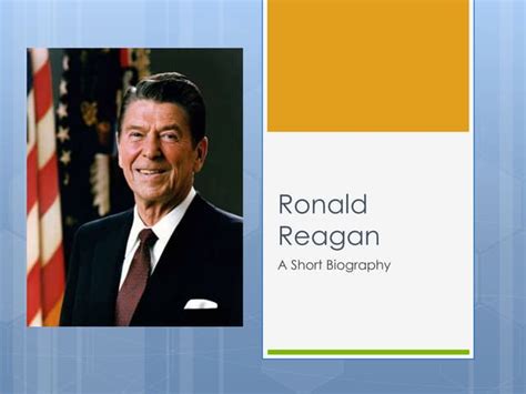 Ronald Reagan Biography Ppt