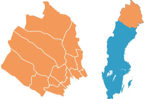 Norrbotten map (sweden), from world leaders of maps engines: Norrbottens län - Regionfakta